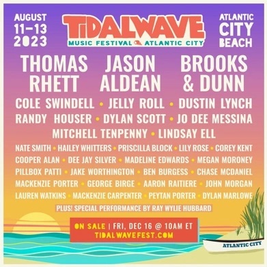 TidalWave Music Festival: Thomas Rhett, Jason Aldean, Brooks and Dunn & Cole Swindell - 3 Day Pass at Cole Swindell Concerts