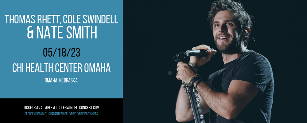 Thomas Rhett, Cole Swindell & Nate Smith at Cole Swindell Concerts