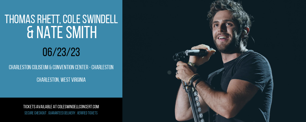 Thomas Rhett, Cole Swindell & Nate Smith at Cole Swindell Concerts