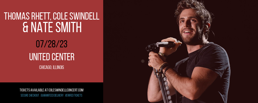 Thomas Rhett, Cole Swindell & Nate Smith at Cole Swindell Concerts