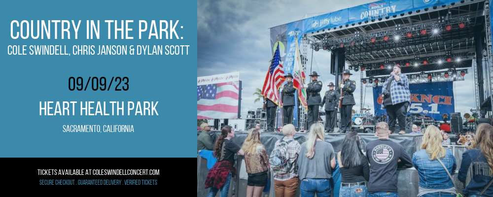 Country In The Park: Cole Swindell, Chris Janson & Dylan Scott at Cole Swindell Concerts